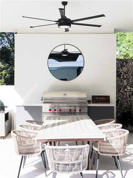 Exterior details and patio area of a home in , Atlanta (Image 35). Exterior details and patio area of a home in , Atlanta (Image 35).