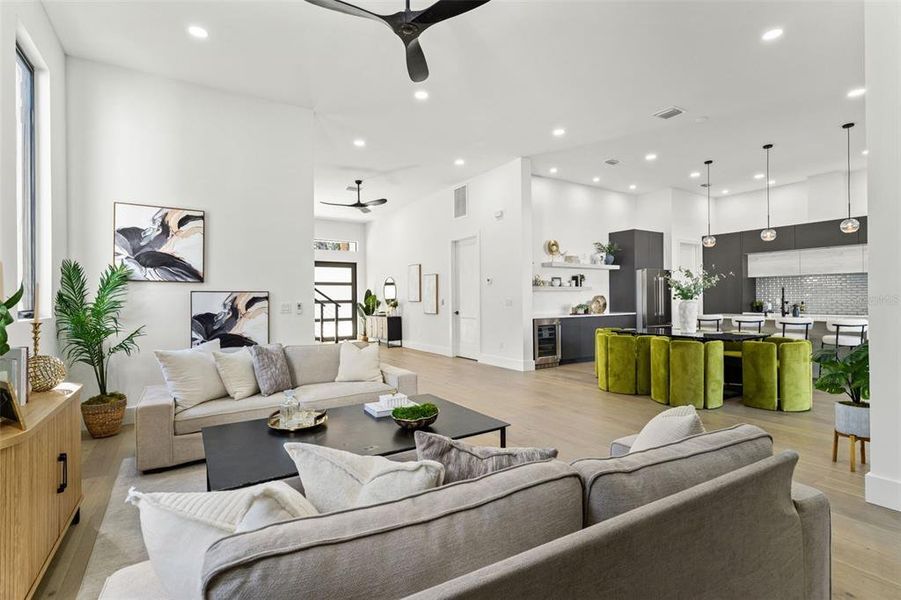 Furnished interior view inside a new home in , Tampa (Image 11). Furnished interior view inside a new home in , Tampa (Image 11).