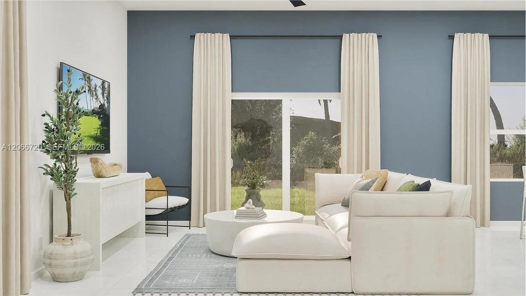 Furnished interior view inside a new home in Coral Landings, Miami (Image 5).