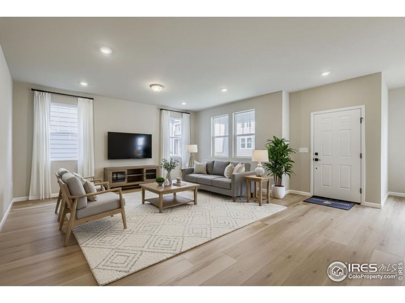 Furnished interior view inside a new home in Waterfield - Single Family Homes, Fort Collins (Image 13).