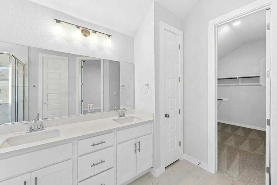 Furnished interior view inside a new home in The Colony, Bastrop (Image 14).