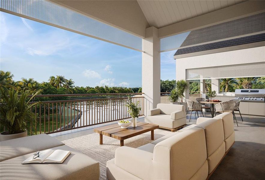 Exterior details and patio area of a home in , Sarasota (Image 4).