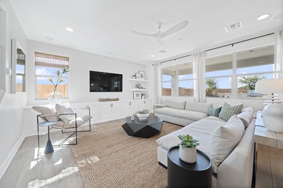 Furnished interior view inside a new home in Combs Ranch, San Tan Valley (Image 3).