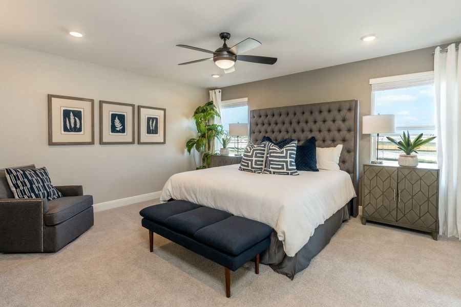 Representative furnished interior of a home built from the 2070 Modeled by KB Home in Salerno - Heritage Collection, Round Rock (Image 8).