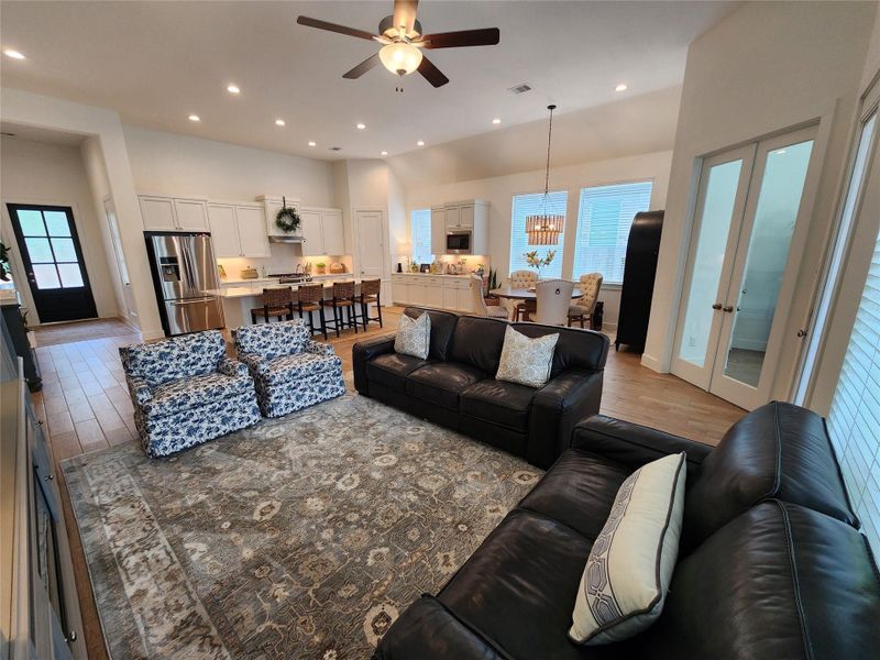 Furnished interior view inside a new home in The Woodlands Hills, Willis (Image 26).