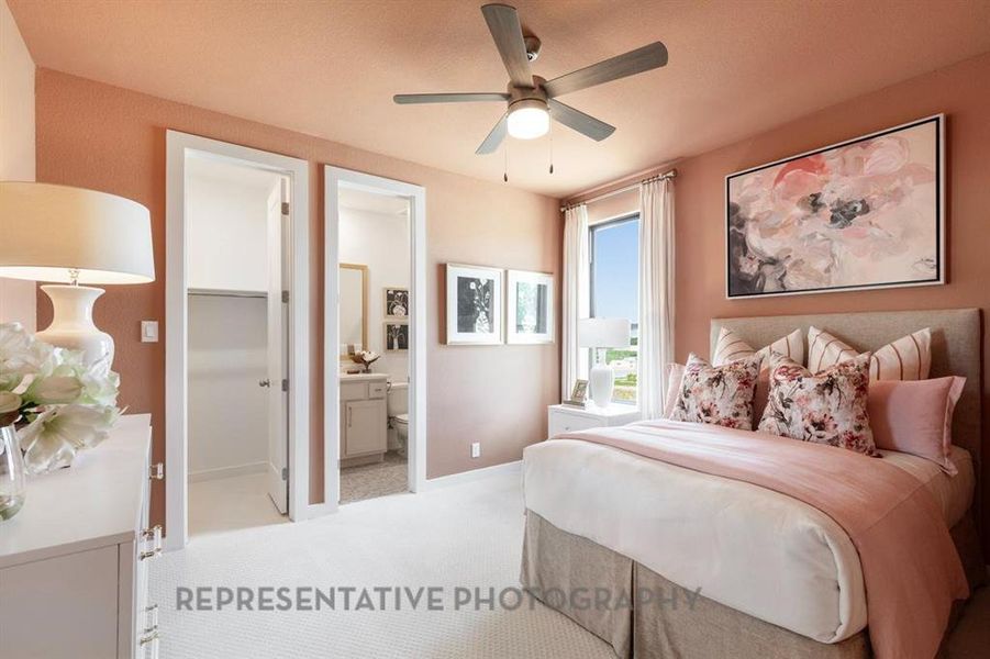 Furnished interior view inside a new home in Sonoma Verde: 60ft. lots, McLendon-Chisholm (Image 28).