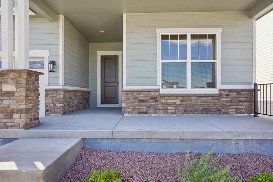 Exterior details and patio area of a home in Jackson Creek North, Monument (Image 3).