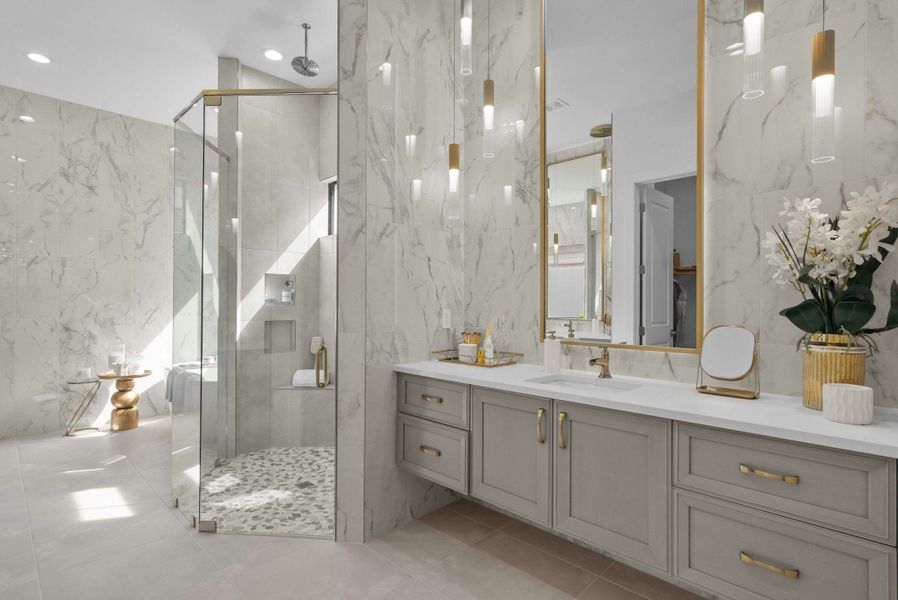 2D floor plan layout for the Indigo by GHO Homes in Seaglass, Vero Beach, FL (Image 57).