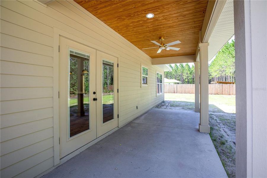 Exterior details and patio area of a home in , Raiford (Image 27).