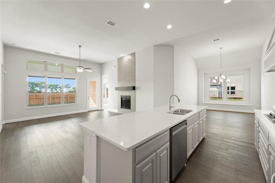 Furnished interior view inside a new home in River Ranch, Van Alstyne (Image 13). Furnished interior view inside a new home in River Ranch, Van Alstyne (Image 13).