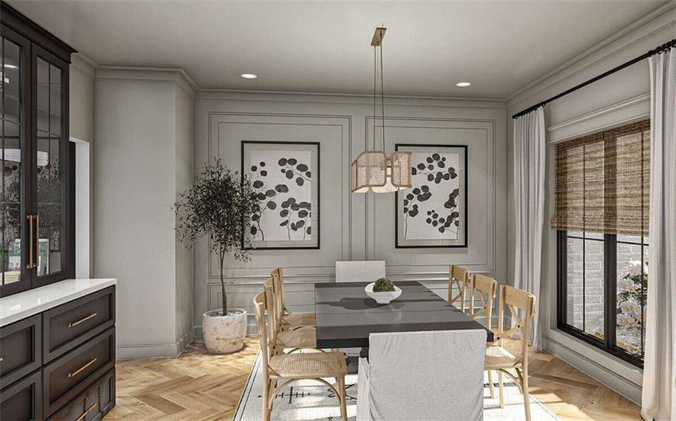 Furnished interior view inside a new home in , Marietta (Image 13).