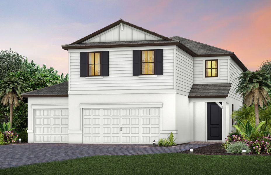 Exterior CO1 with 3rd car garage
