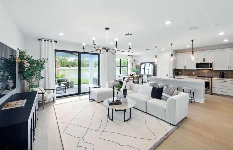 Furnished interior view inside a new home in Hendrix Reserve, Lake Worth (Image 11).