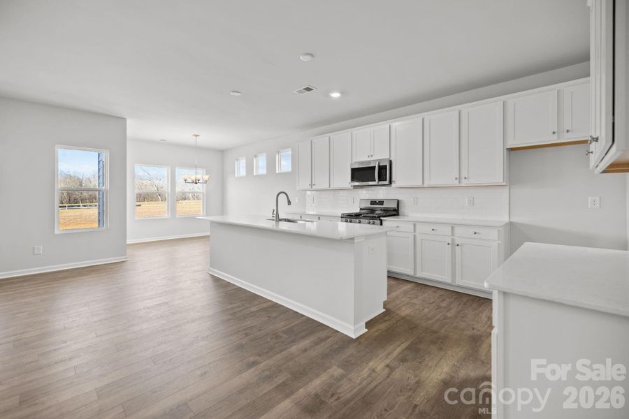 Furnished interior view inside a new home in Cottages at Wingate, Wingate (Image 7). Furnished interior view inside a new home in Cottages at Wingate, Wingate (Image 7).