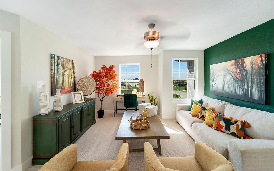 Furnished interior view inside a new home in Grande Estates, Bertram (Image 9).