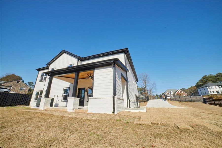 Exterior details and patio area of a home in , Lithonia (Image 19). Exterior details and patio area of a home in , Lithonia (Image 19).