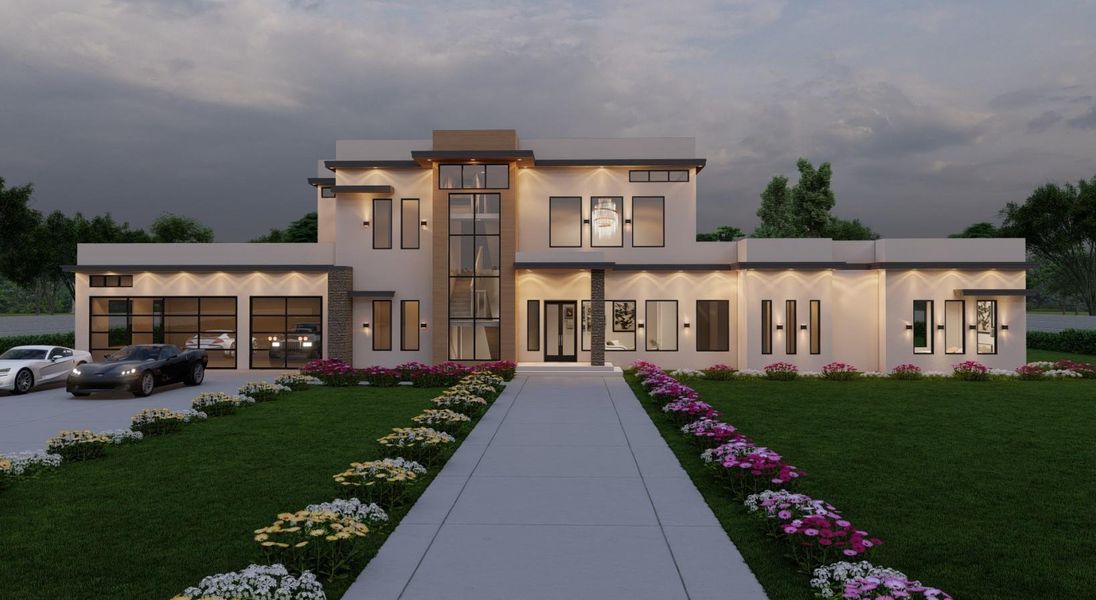 Front exterior of a new home in , Houston, TX, highlighting curb appeal (Image 1). Front exterior of a new home in , Houston, TX, highlighting curb appeal (Image 1).