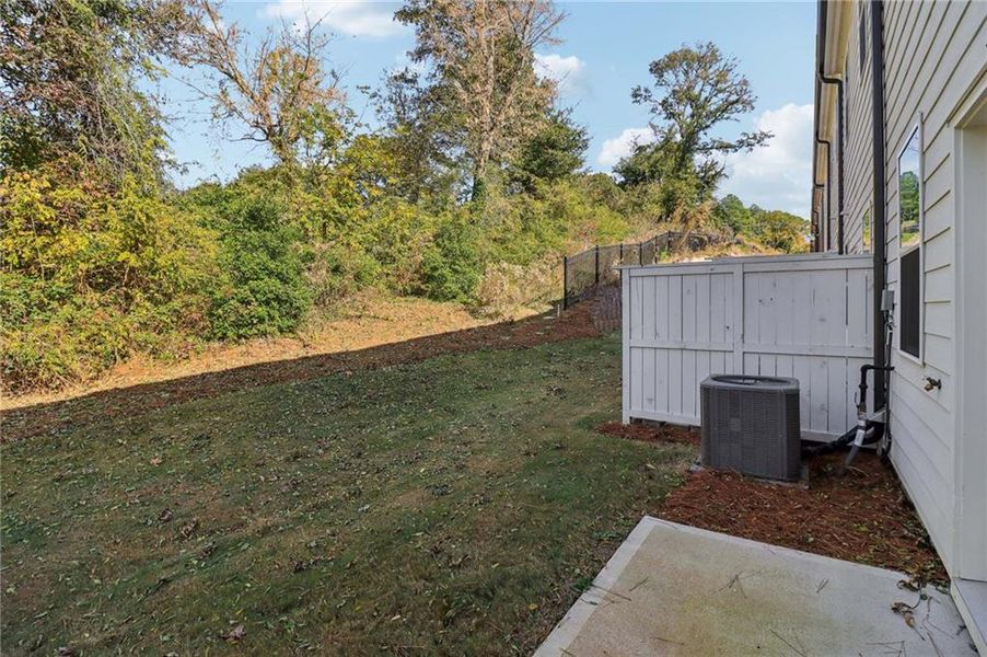 Exterior details and patio area of a home in Park Vue, Atlanta (Image 4). Exterior details and patio area of a home in Park Vue, Atlanta (Image 4).