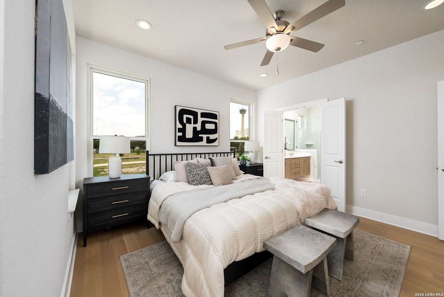Furnished interior view inside a new home in Victoria Commons, San Antonio (Image 10).