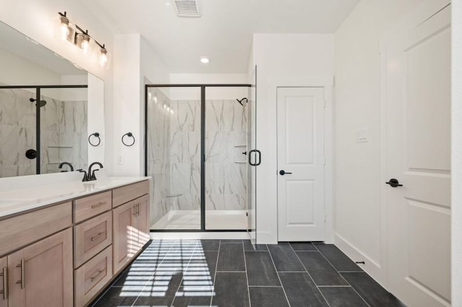 Furnished interior view inside a new home in Trinity Falls, McKinney (Image 11).