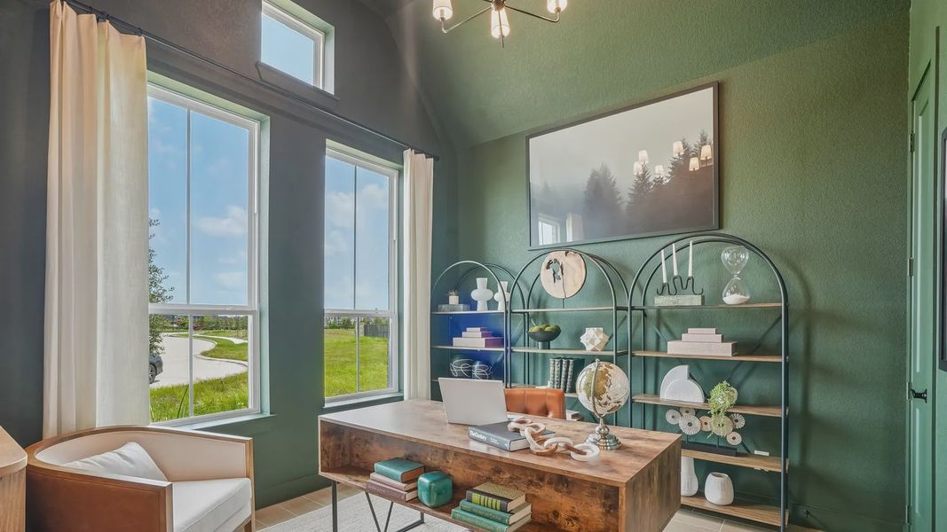 Representative furnished interior of a home built from the Sydney by Chesmar Homes in Westland Ranch, League City (Image 16).