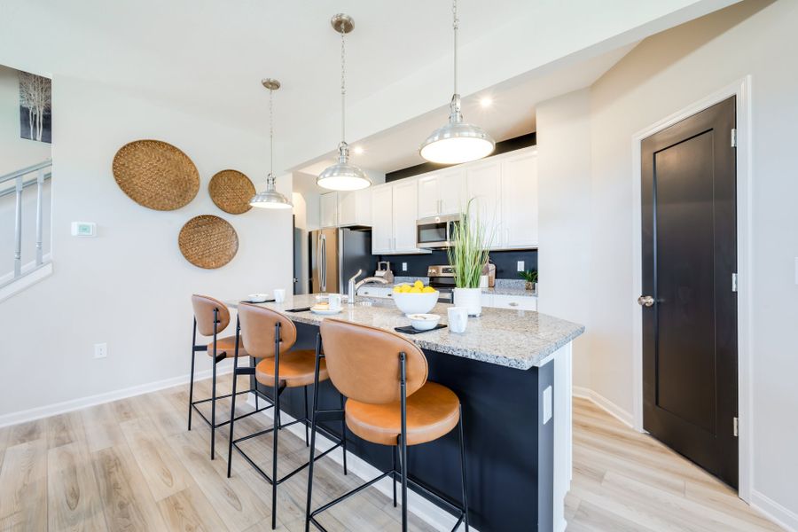 Representative furnished interior of a home built from the Wembley by Fischer Homes in Villas at Gold Creek, Dawsonville (Image 4).