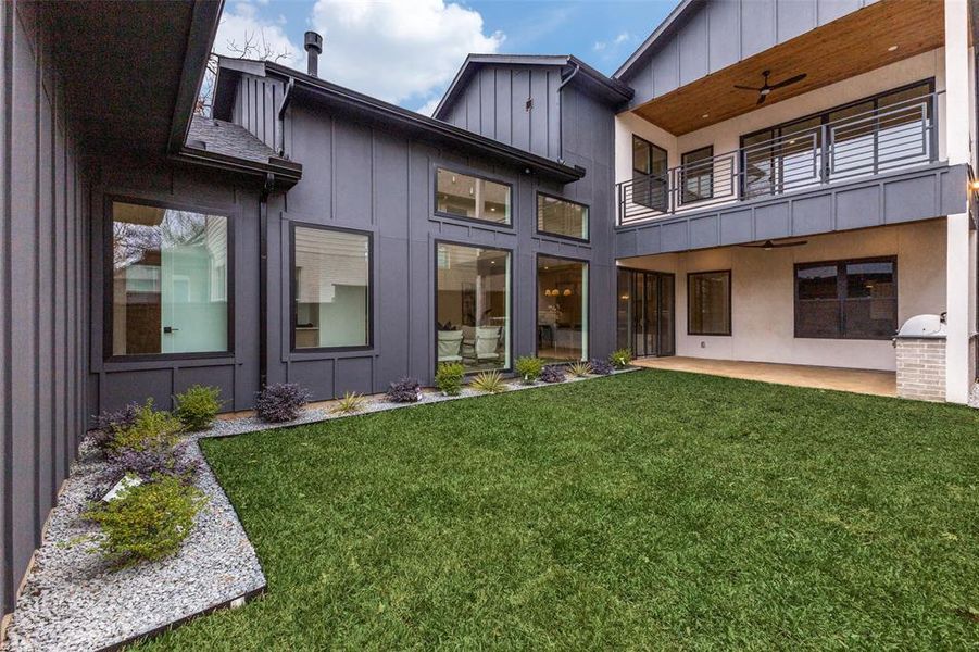 Exterior details and patio area of a home in , Dallas (Image 26). Exterior details and patio area of a home in , Dallas (Image 26).