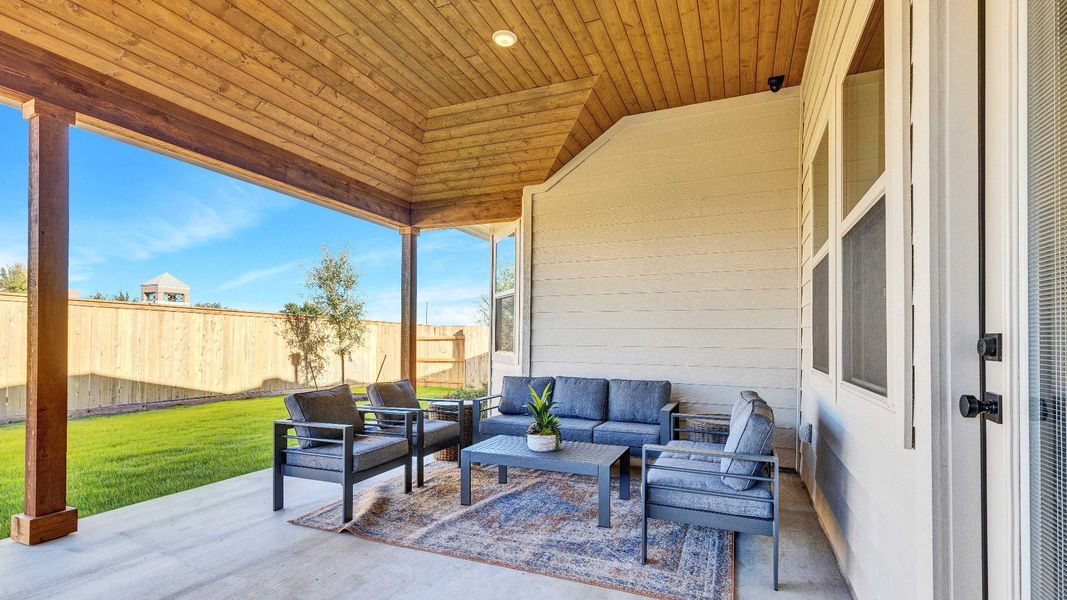Representative furnished interior of a home built from the Palm by DRB Homes in Infinity Square, Kyle (Image 18).