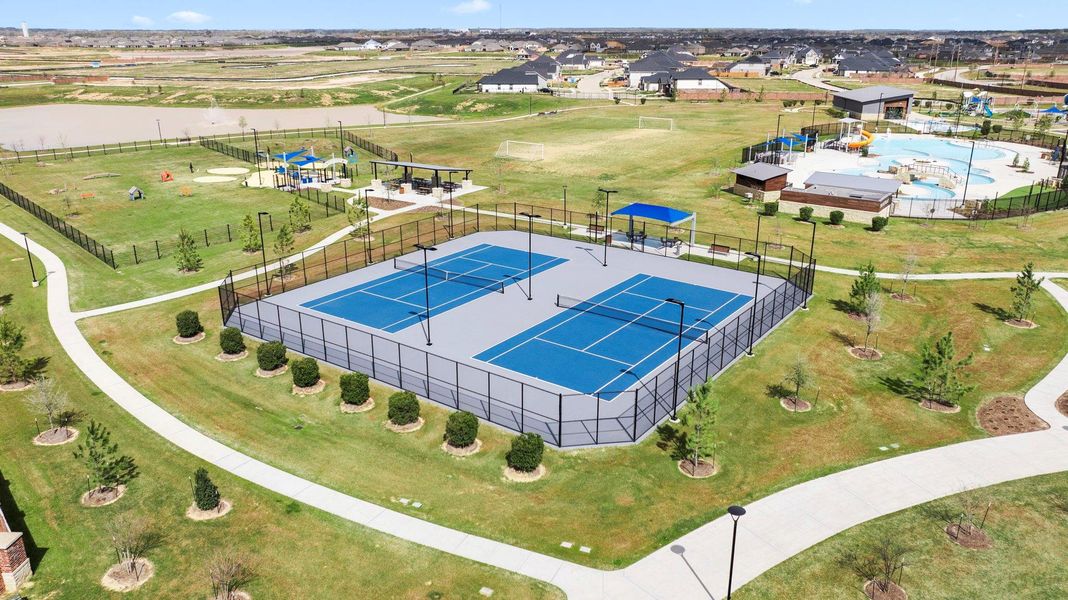 If tennis is your game, they have it! The courts light up at night, so you can play after dark.