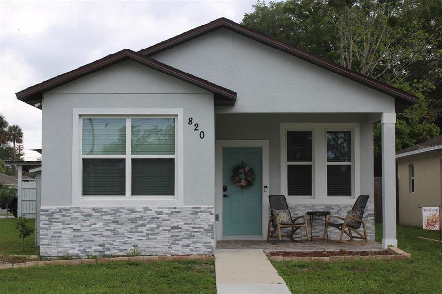 Front exterior of a new home in , Sanford, FL, highlighting curb appeal (Image 1). Front exterior of a new home in , Sanford, FL, highlighting curb appeal (Image 1).