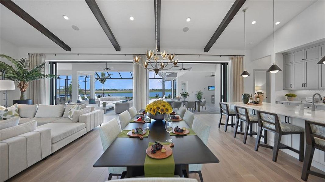 Furnished interior view inside a new home in , Venice (Image 9).
