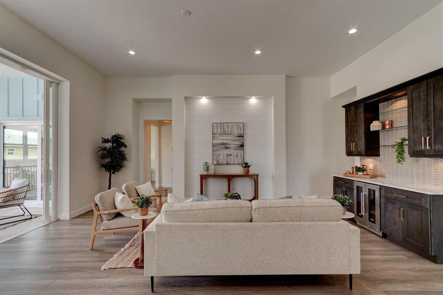 Furnished interior view inside a new home in , New Smyrna Beach (Image 17).
