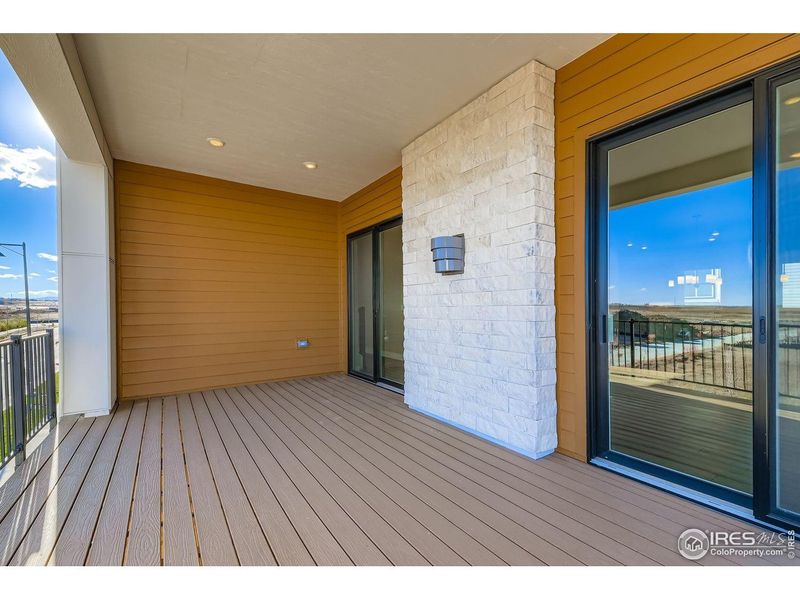 Exterior details and patio area of a home in Baseline, Broomfield (Image 24).