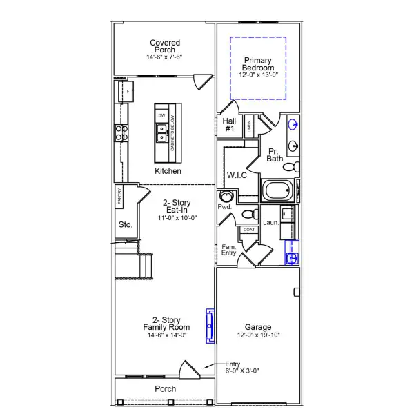 2D floor plan layout of this home in Ovation at Sweetbrier, Durham, NC (Image 3). 2D floor plan layout of this home in Ovation at Sweetbrier, Durham, NC (Image 3).