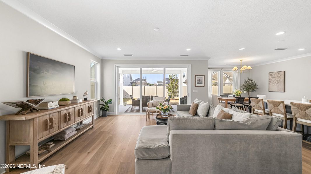 Furnished interior view inside a new home in Settler's Landing at Nocatee, Ponte Vedra (Image 27).