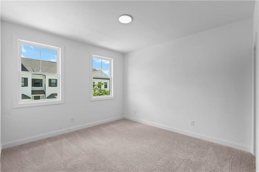 secondary bedroom - ready for a ceiling fan if you wish - move in ready home - built by The Providence Group - Pictures represent a previously built home