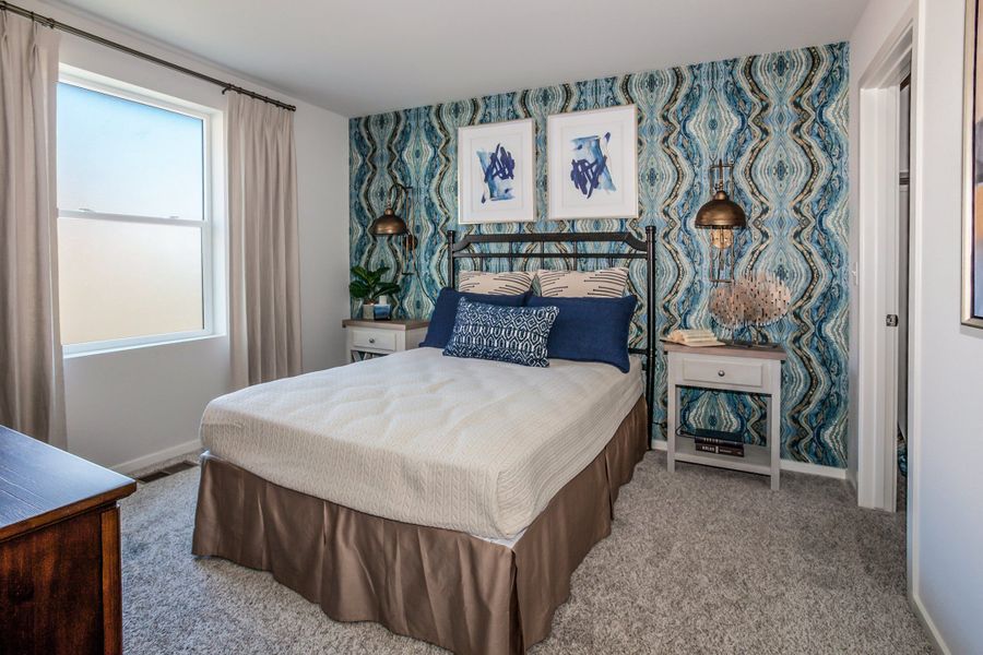 Representative furnished interior of a home built from the Newton by Hartford Homes in Trailside, Timnath (Image 8).