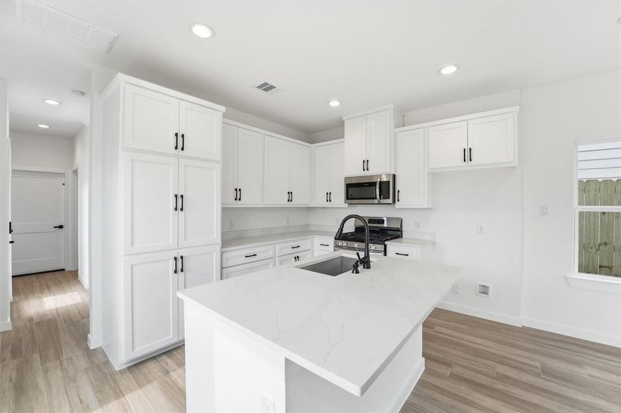 Furnished interior view inside a new home in , La Porte (Image 6).