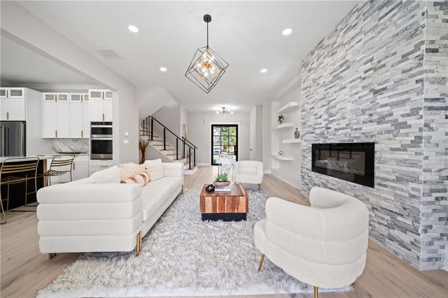 Furnished interior view inside a new home in , Acworth (Image 7).