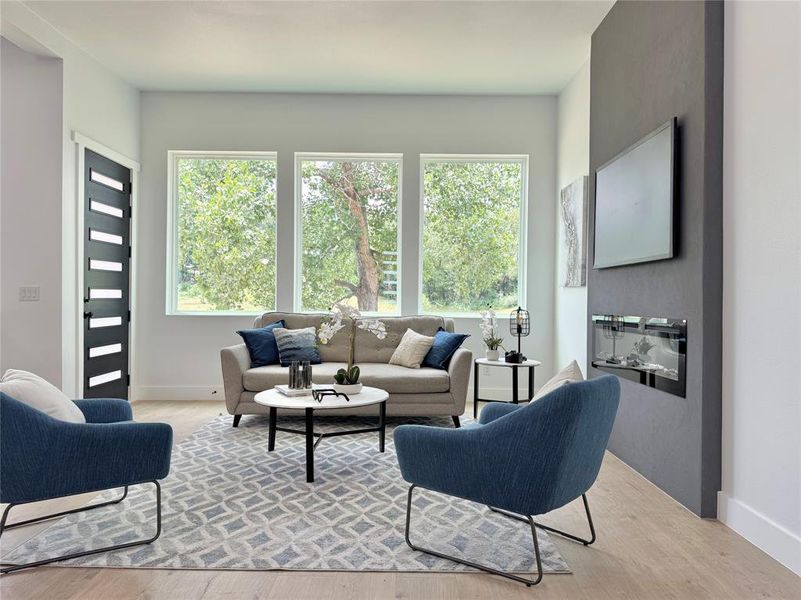 Furnished interior view inside a new home in , Fort Worth (Image 12). Furnished interior view inside a new home in , Fort Worth (Image 12).