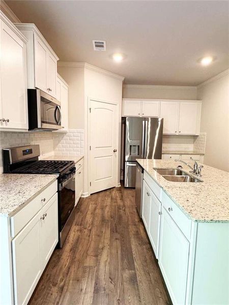 Furnished interior view inside a new home in , Buford (Image 9).