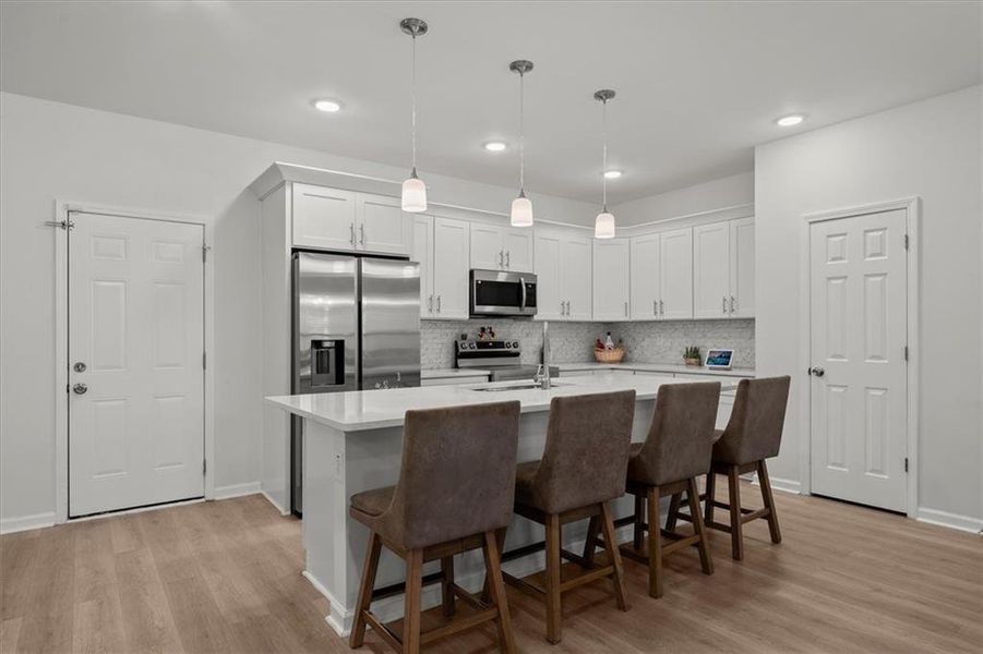 Furnished interior view inside a new home in , Hampton (Image 7).