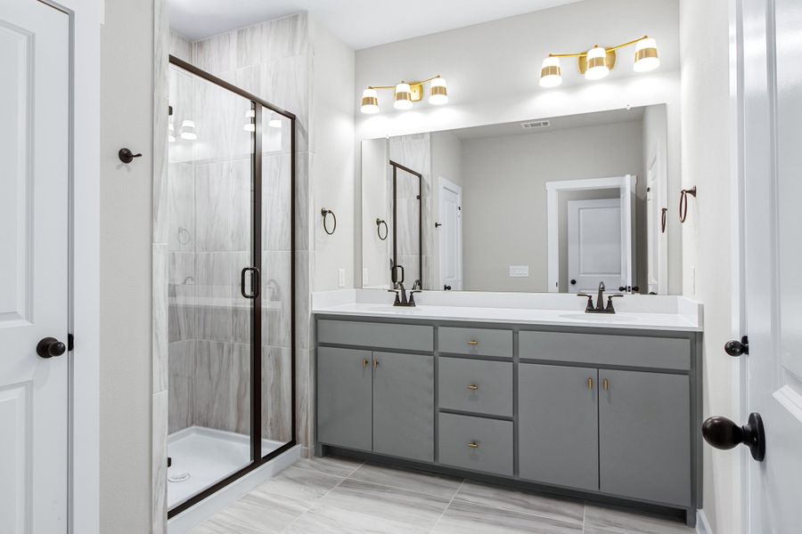 Furnished interior view inside a new home in Wildridge, Oak Point (Image 11).