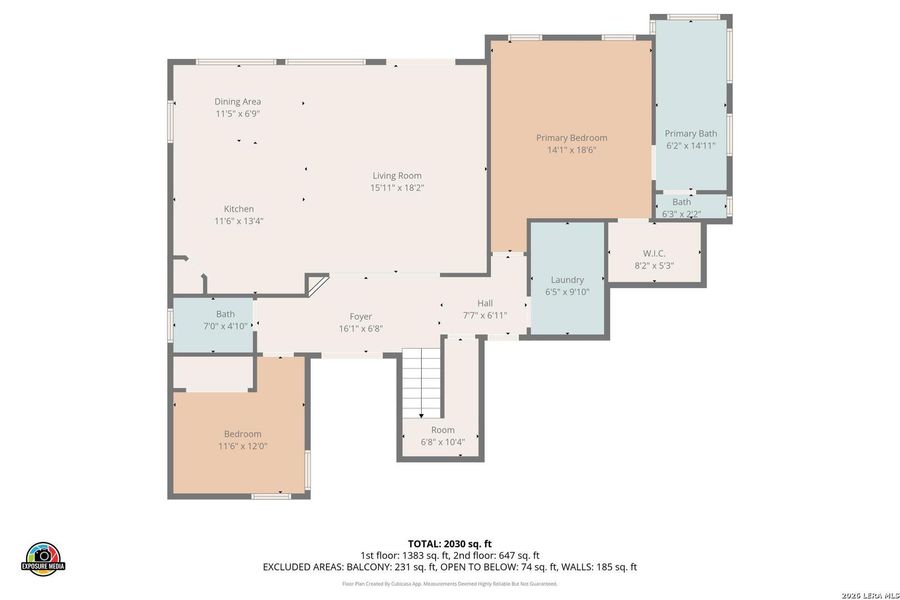 2D floor plan layout of this home in , Canyon Lake, TX (Image 26).