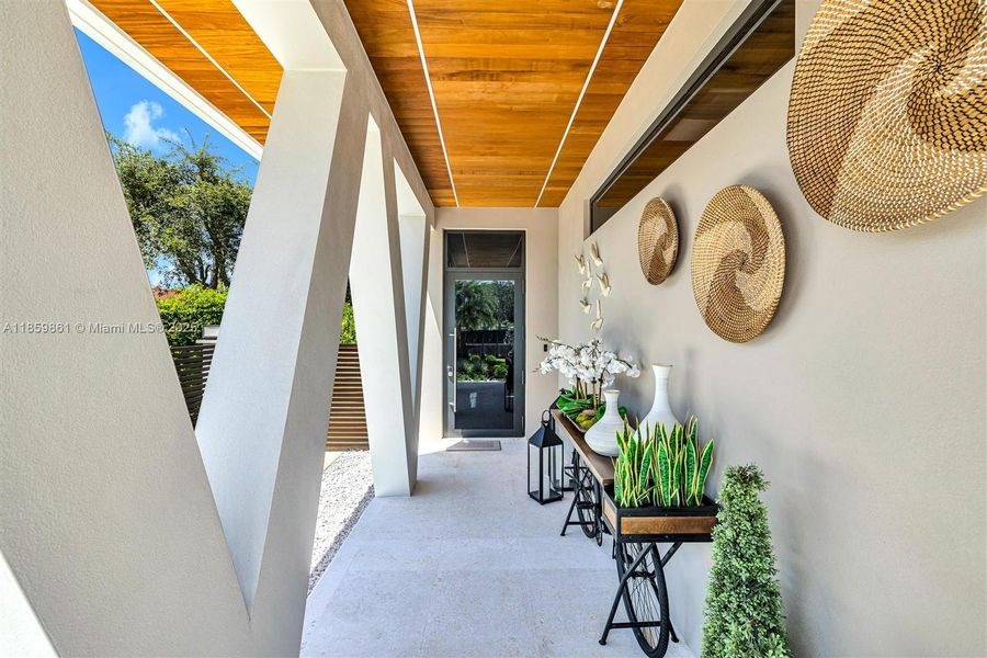 Furnished interior view inside a new home in , Miami (Image 39).
