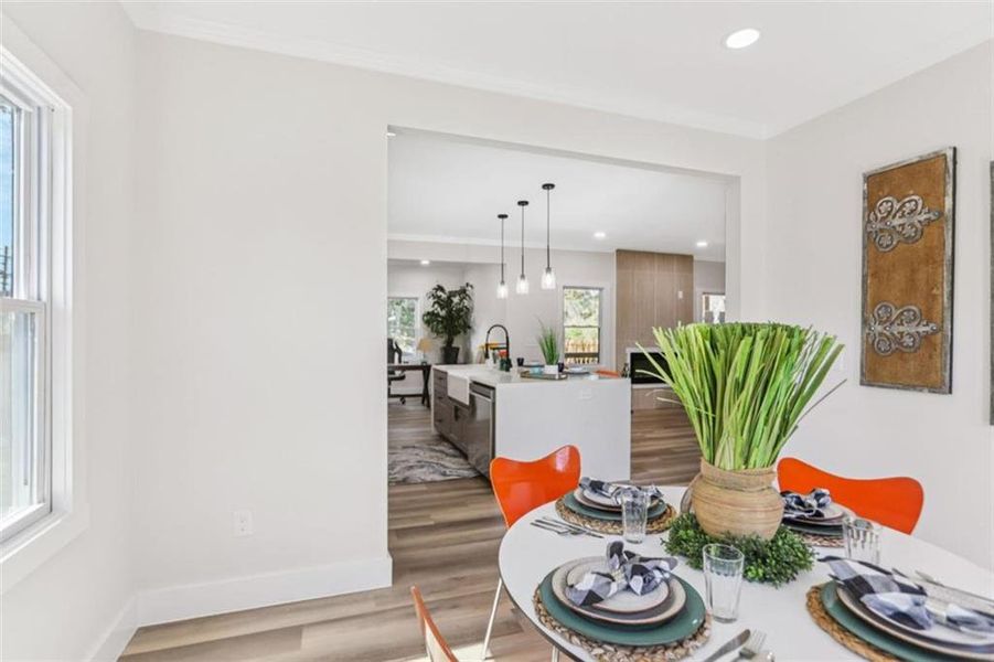Furnished interior view inside a new home in , Atlanta (Image 11).