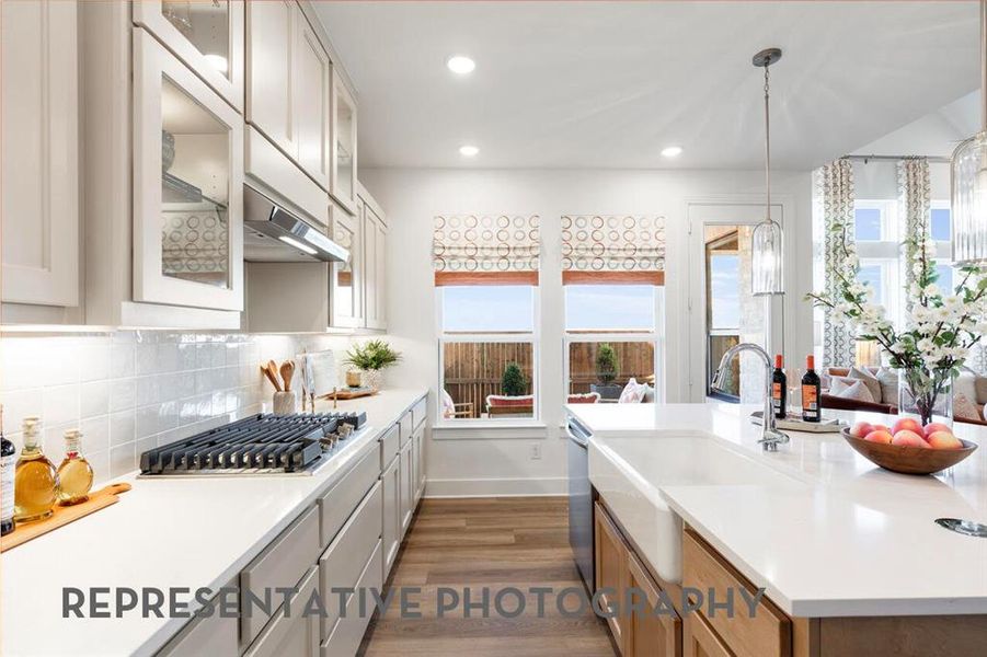 Furnished interior view inside a new home in Waterscape, Royse City (Image 6).