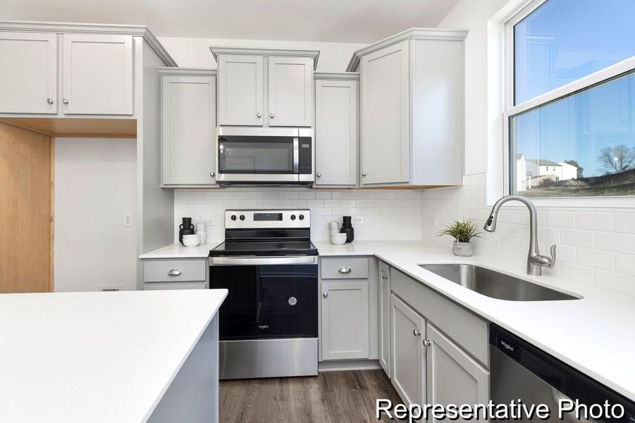 Furnished interior view inside a new home in Reeves Crossing, St. George (Image 3). Furnished interior view inside a new home in Reeves Crossing, St. George (Image 3).