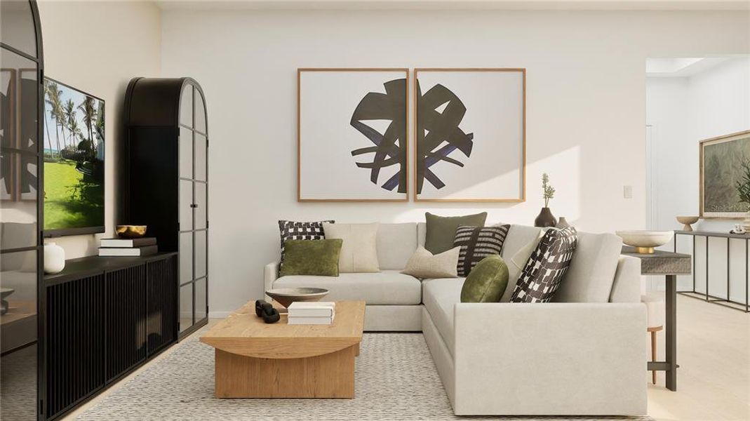 Furnished interior view inside a new home in Bridgewalk, St. Cloud (Image 11).