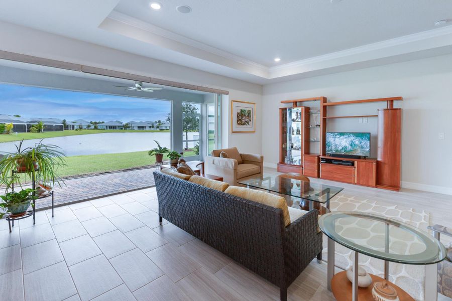 Furnished interior view inside a new home in , Port St. Lucie (Image 17).